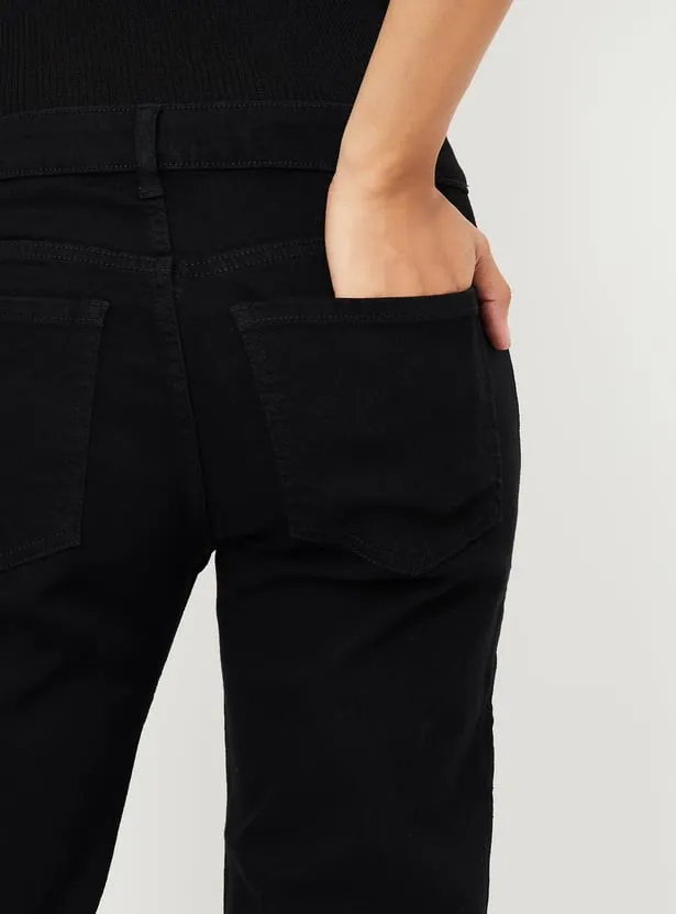 Midnight Power Flared Black Jeans – Wall Street Chic Edition - Image 3