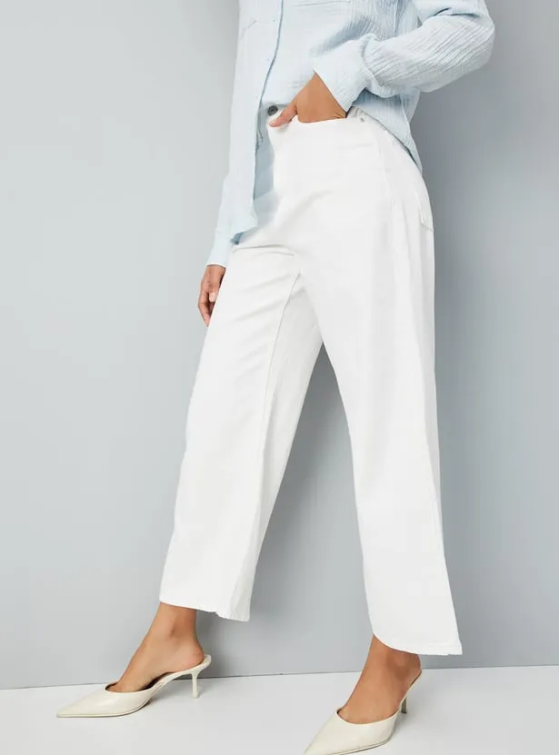 US Trend Ecru Wide-Leg Women’s Trousers – Minimal Luxe Fashion for Smart Wardrobe Trade - Image 3