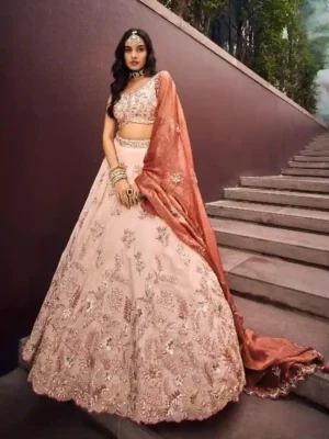 Viscose Embroidered Lehenga Choli