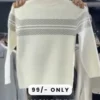 Premium Off-White High Neck Sweater – Winter Smart Essential