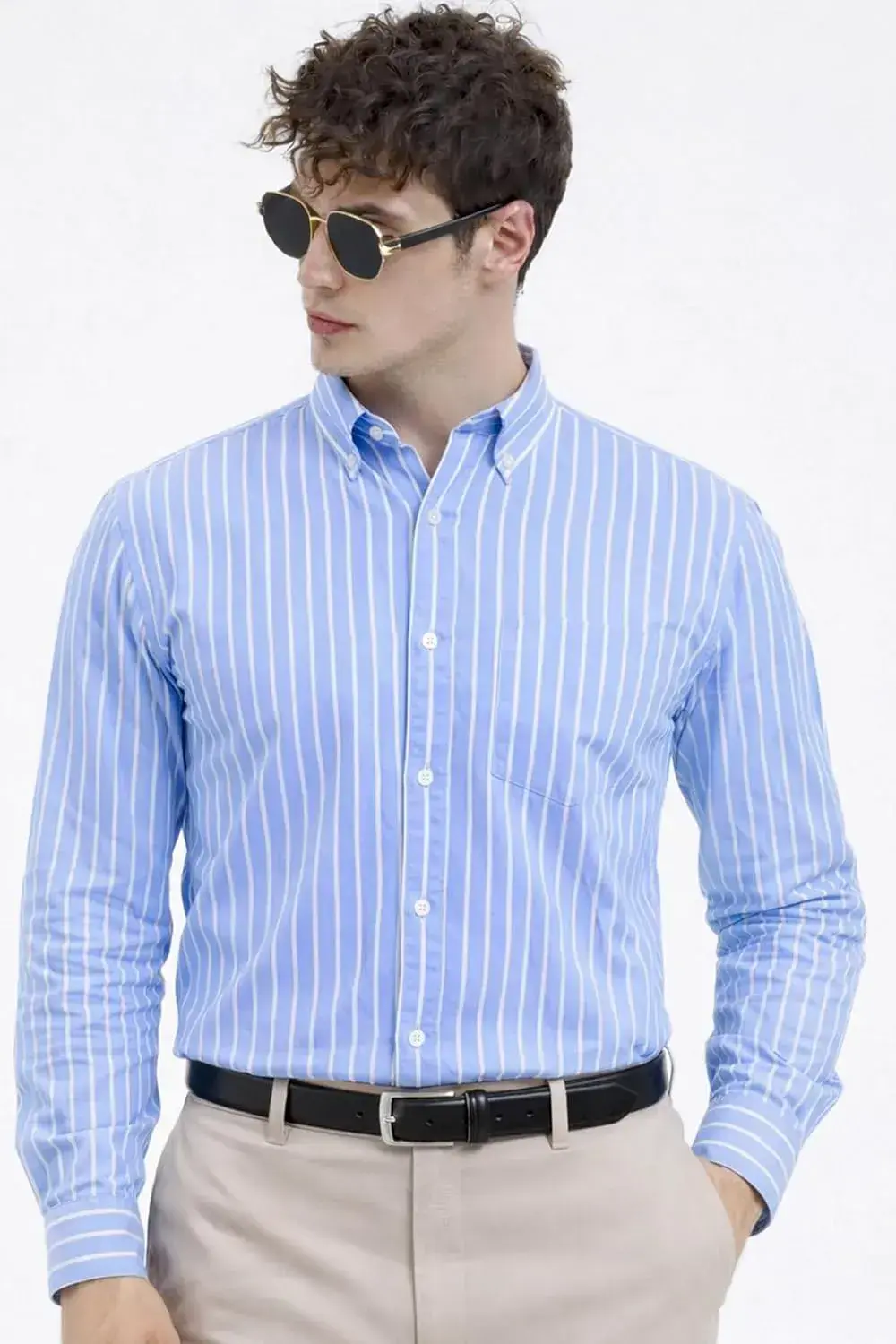 SkyLine Classic Striped Shirt – Smart. Sharp. Sophisticated