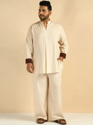 Classic Beige Kurta Pajama Set – Elegant. Comfortable. Traditional.