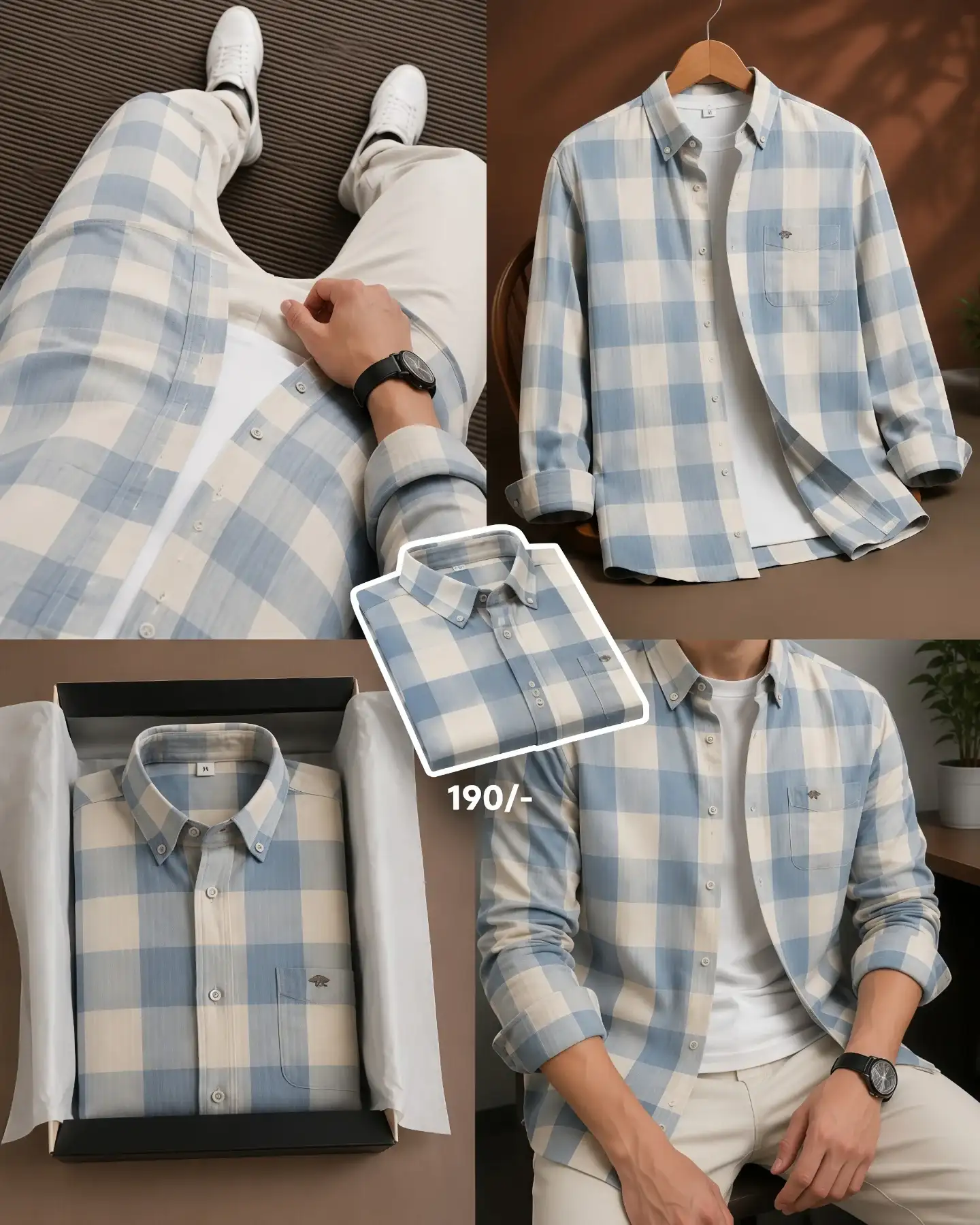 Men’s Ribbed Polo & Casual Shirt Combo | Premium Half Sleeve Summer T-Shirts for Men | Trendy Casual Wear - Image 6