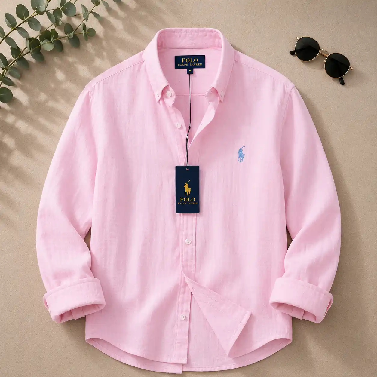 Classic Earth-Tone Button-Down Long Sleeve Shirt - Image 3